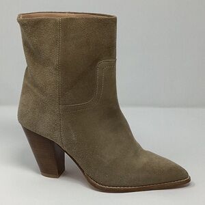 Brochu Walker Marfa Suede Ankle Boot Tan Size 10 EUC